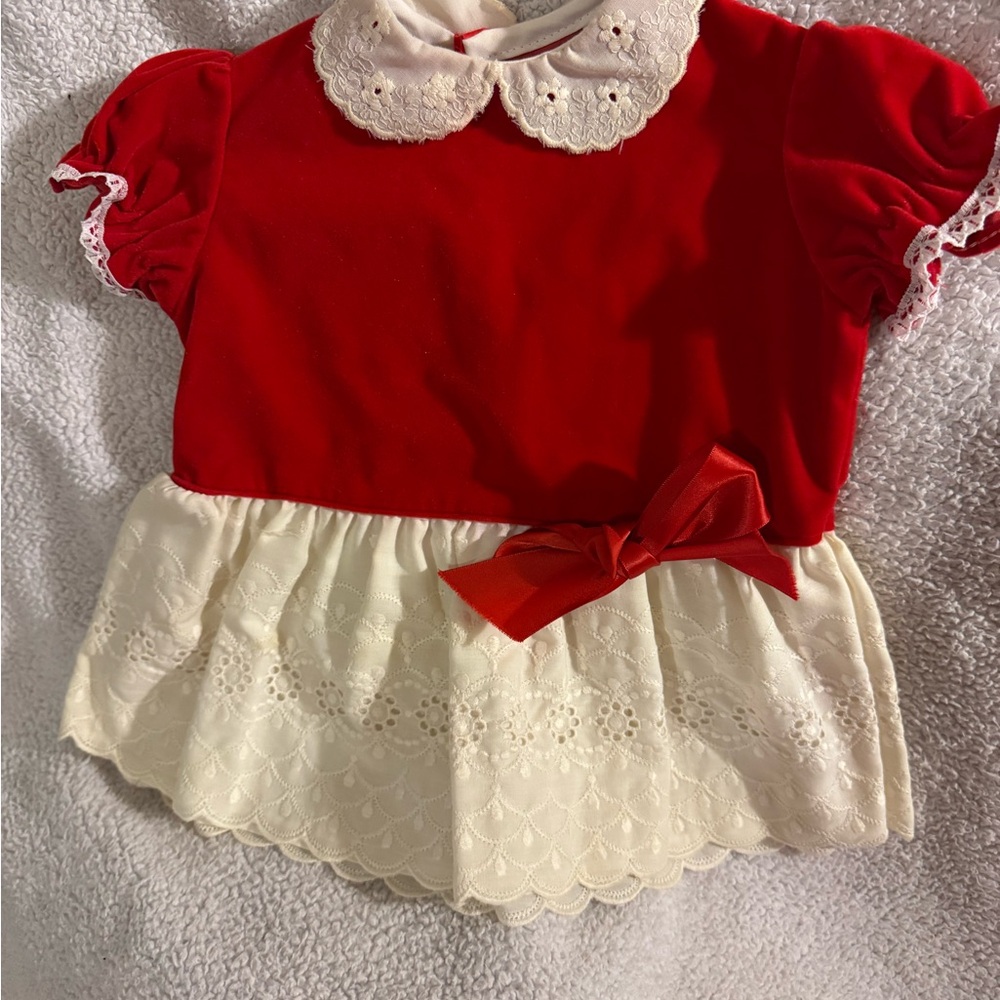 Rosanna Red and Cream Kids Casual Dress